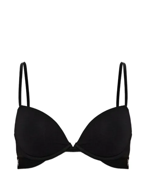 Palm Angels logo-tape push-up bras Black PLA1UWTP01SI0