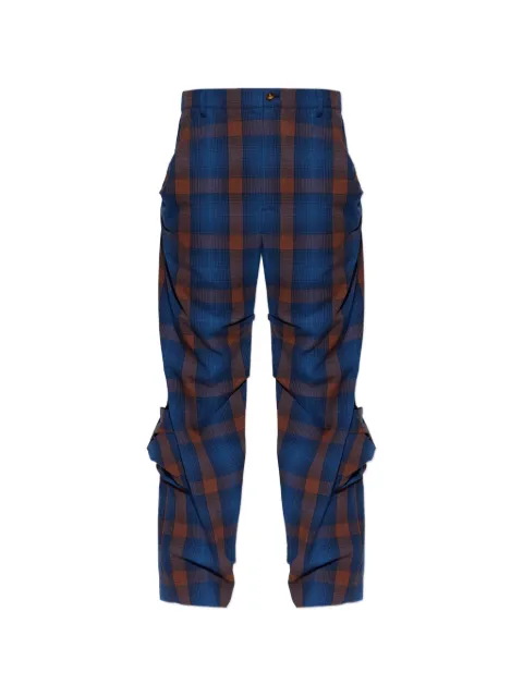 Vivienne Westwood Achilles check-pattern trousers Blue 2F010025W01JJ