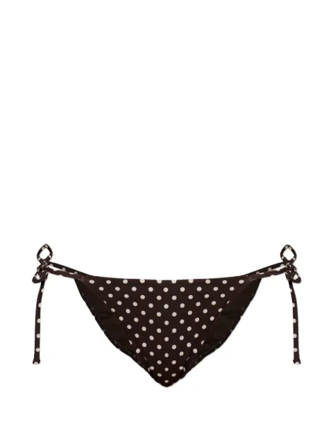 Matteau polka-dot side-tie bikini bottoms Brown DSTRINGBRIEF0
