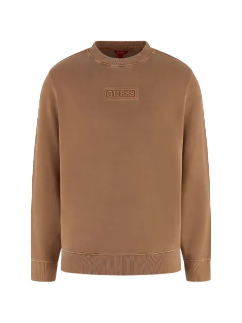 GUESS USA Cruz washed crew-neck sweater Brown X5GQ08KCDZ0