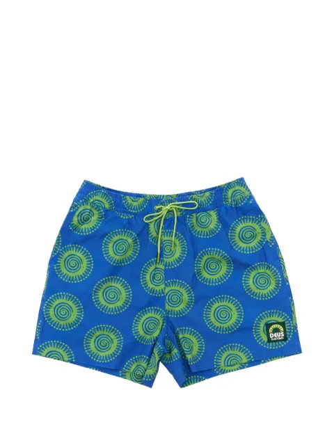Deus Ex Machina Portal graphic-print swim shorts Blue DMP252042A