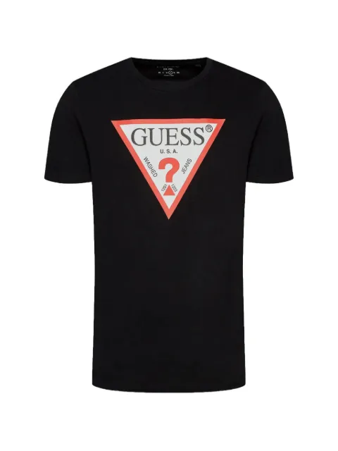 GUESS USA logo-print cotton T-shirt Black M2GI68KBA60