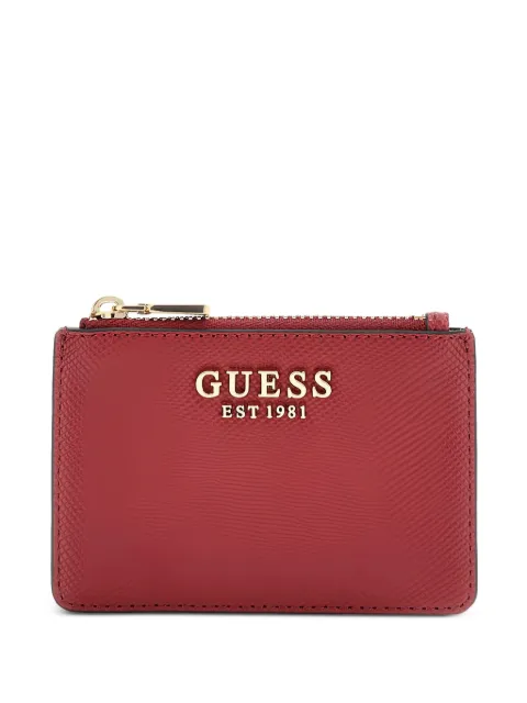 GUESS USA Laurel Saffiano credit card holder Red SWZG7459505