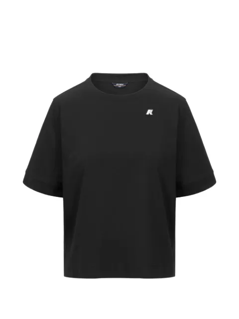 K-Way Selune logo-patch boxy-fit T-shirt Black K2148EW