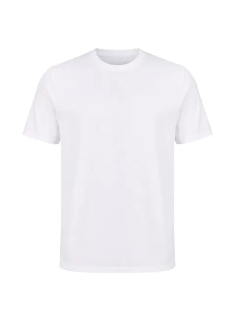 ALPHA STUDIO crew-neck short-sleeve T-shirt White AU3400C