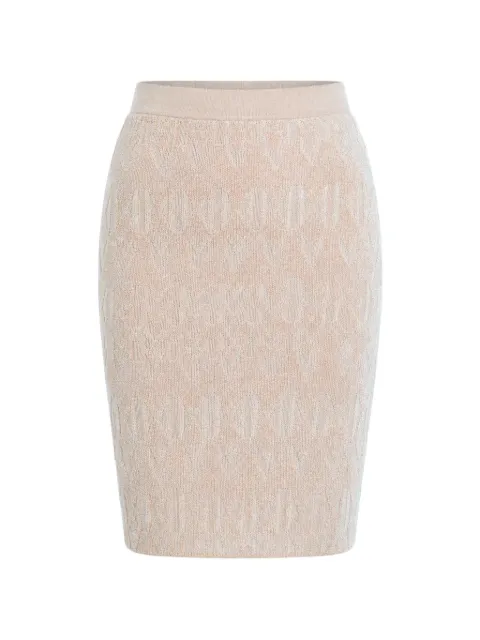 GUESS USA Marciano monogram midi skirt Neutrals 5BGD005661Z
