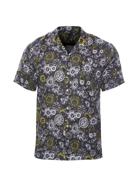 Boardies sun-print camp-collar shirt Black BSS603