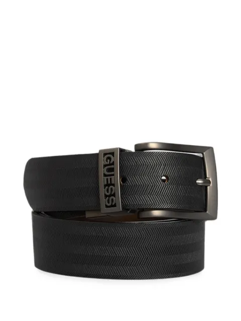 GUESS USA herringbone-pattern belt Black M5YZ13L0WP0