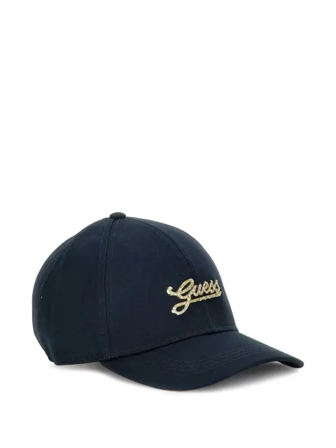 GUESS USA logo baseball cap Blue AW5475COT01