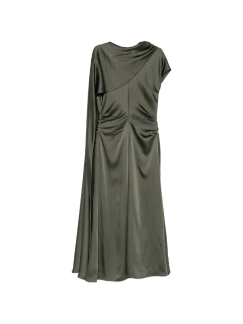 SIMKHAI draped asymmetric midi dress Green 4261083Q