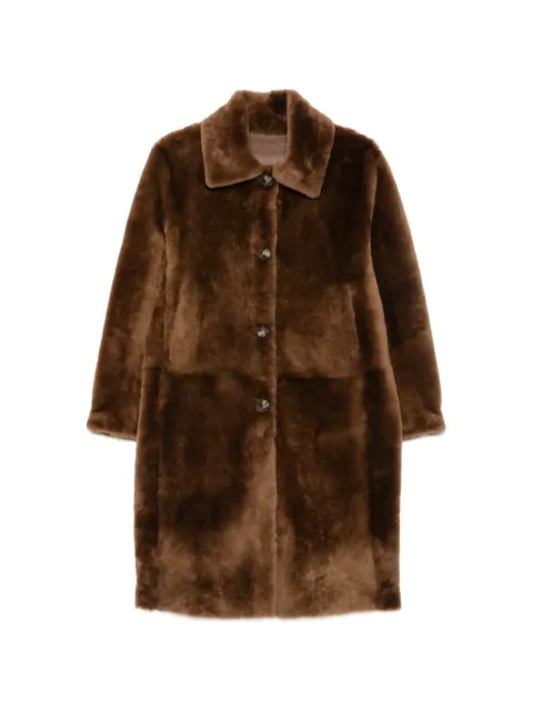 FURLING BY GIANI Emma shearling coat Brown EMMA