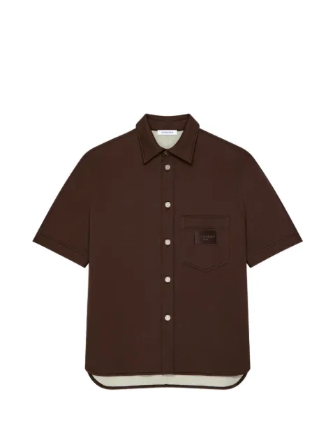 Givenchy Couture Seam short-sleeve shirt Brown GIVENCHYTESTBM618J3YSY