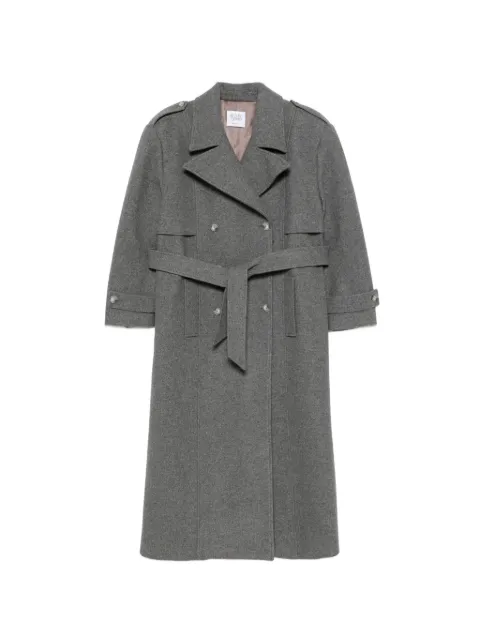 LE SULLY STUDIO double-breasted belted coat Grey 9301T00022