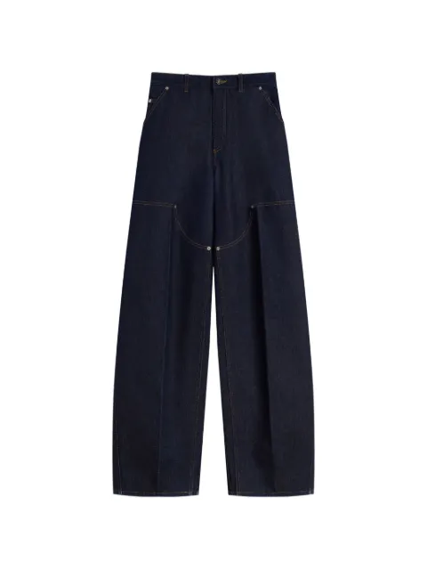 Givenchy pleat-detail panelled jeans Blue GIVENCHYTESTBW51CX518W