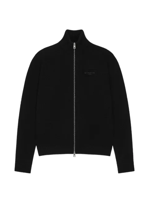 Givenchy Couture seam zipped cardigan in wool and cashmere Black GIVENCHYTESTBMK01H4YRM