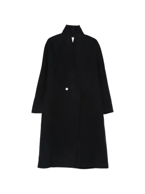 Christian Wijnants button-fastening high-neck coat Blue CAPARIS9042