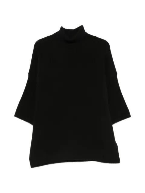 Christian Wijnants roll-neck short-sleeve sweater Black KOYO9083