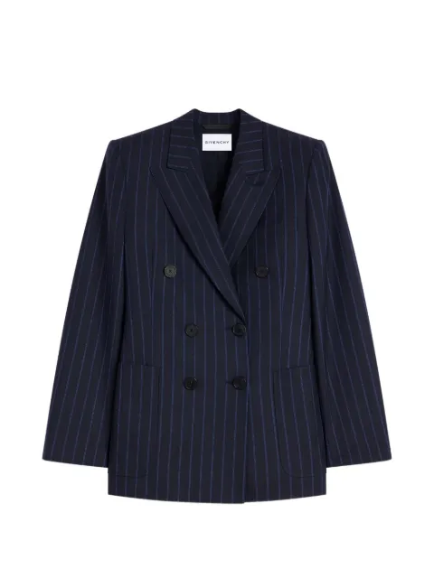 Givenchy pinstripe double-breasted blazer Blue GIVENCHYTESTBW30SE16SW