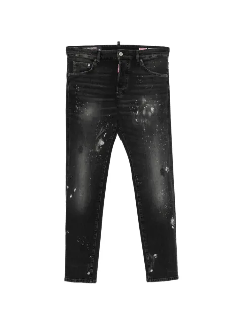 DSQUARED2 distressed-finish faded-effect jeans Black S74LB1972D30046