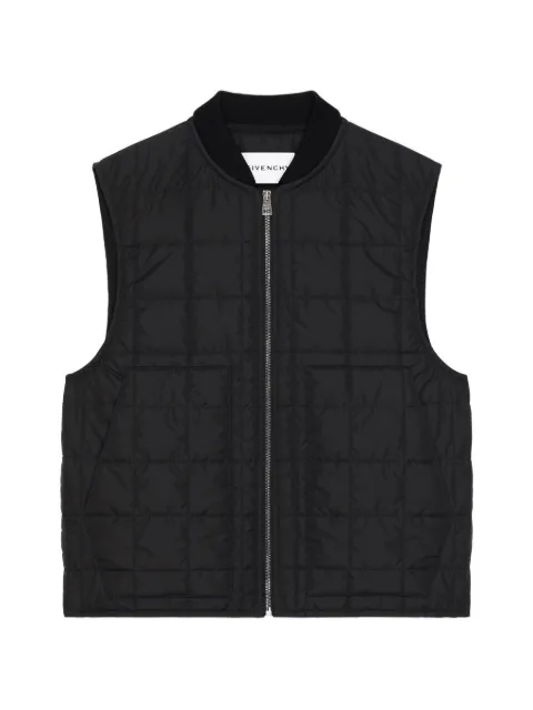 Givenchy Couture Seam quilted gilet Black BM01J715L8