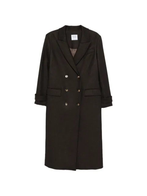 LE SULLY STUDIO double-breasted peak-lapel coat Brown 9310T00011