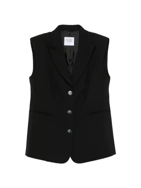 LE SULLY STUDIO sleeveless single-breasted gilet Black 6356T00012