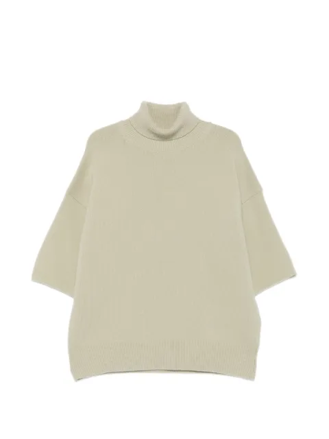 Christian Wijnants roll-neck short-sleeve sweater Green KOYO9083