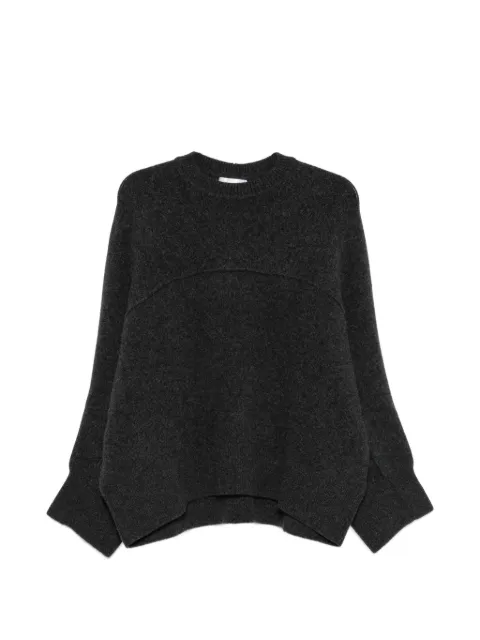 Christian Wijnants seam-detail crew-neck sweater Grey KIKKI9083