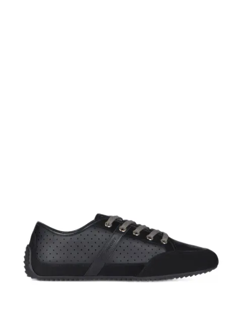 Givenchy Slim sneakers in perforated leather and suede Black BH00AZH1WP