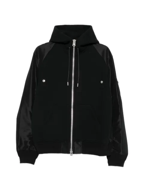 sacai hybrid panelled lightweight jacket Black 2604136M