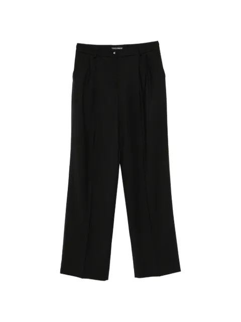 Dolce & Gabbana pleated wide-leg trousers Black FTC17TFUBGC
