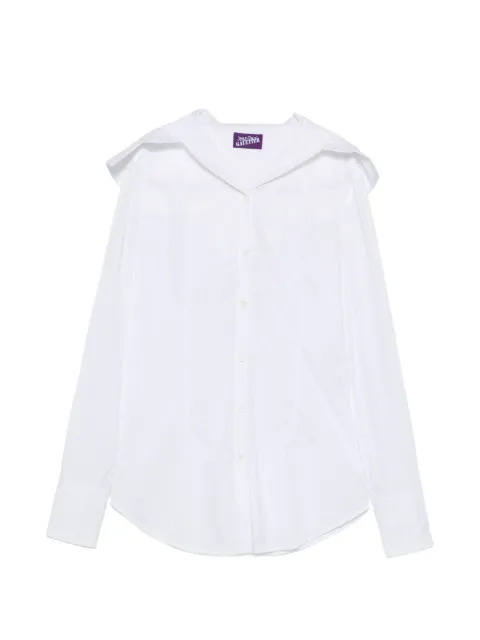 Jean Paul Gaultier hooded button-up shirt White 2604WST074W123