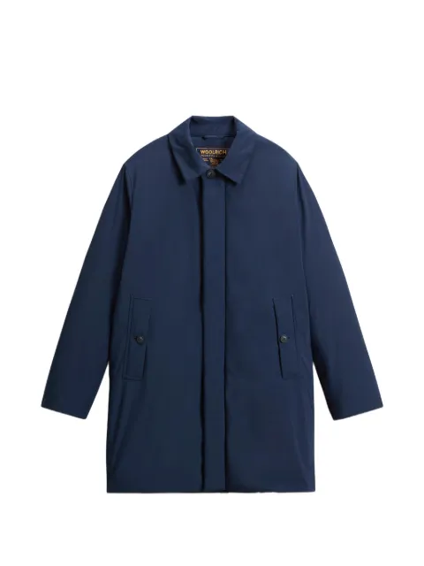Woolrich Cloud Lamar single-breasted coat Blue CFWOOU2187MRUT5182