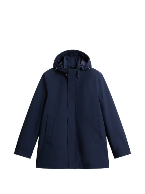 Woolrich Barrow soft-shell coat Blue CFWOOU2017MBUT3496