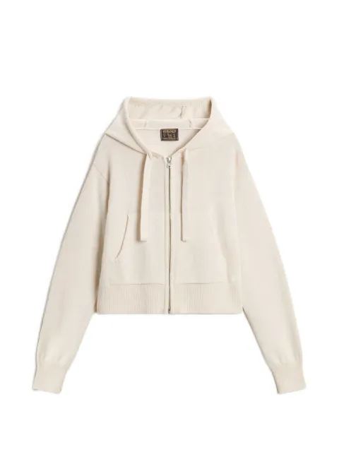 Woolrich zip-up hooded cardigan Neutrals CFWWKN2043FRUF0574