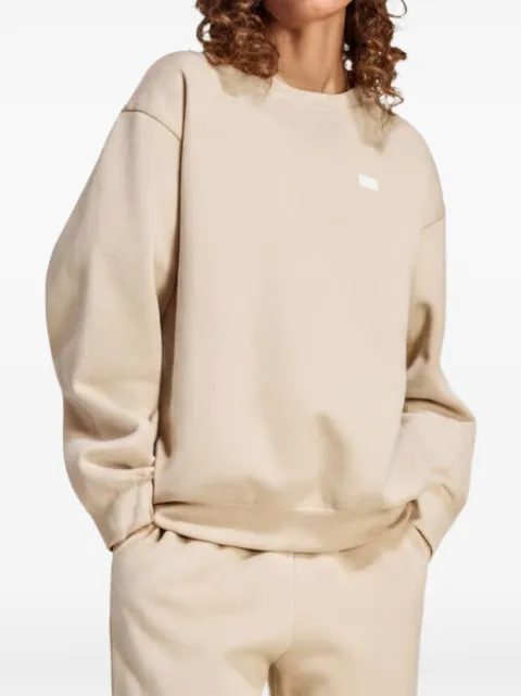 adidas Essentials crew long fleece OS sweatshirt Neutrals KW0197