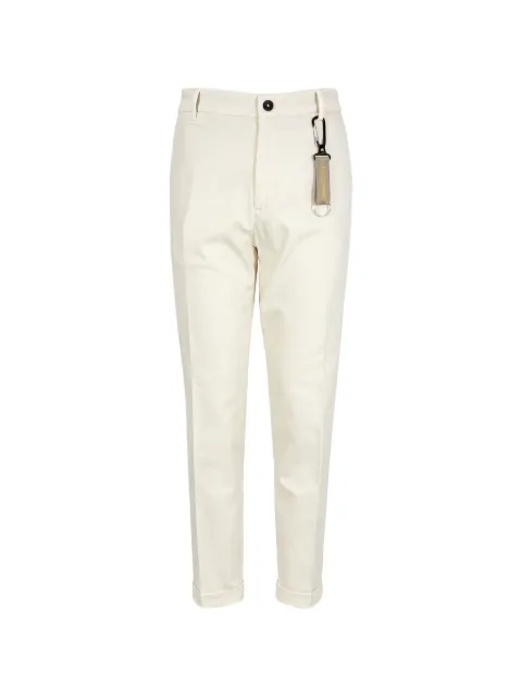 Manuel Ritz logo-detail turn-up trousers Neutrals 4132P1448TC26379003
