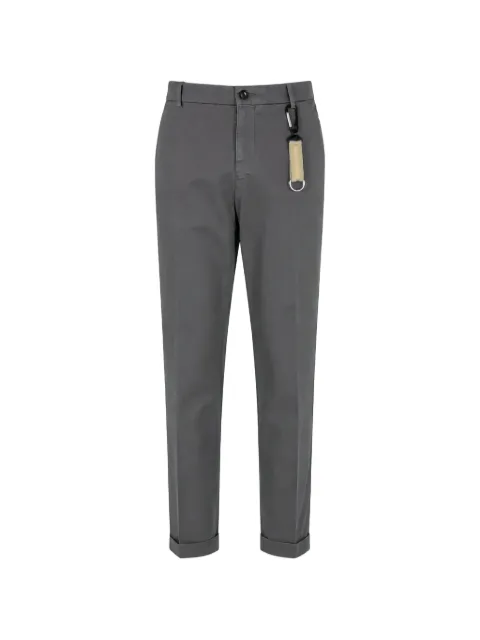 Manuel Ritz carabiner-detail turn-up trousers Grey 4132P1448TC26379097