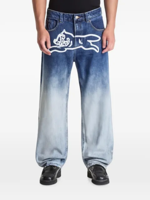 Billionaire Boys Club - Ice Cream Running Dog gradient-effect jeans Blue ICDP26267MIDWASHBLUE
