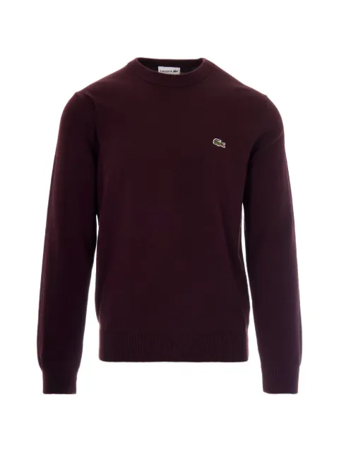 Lacoste logo-patch sweater Red AH0128