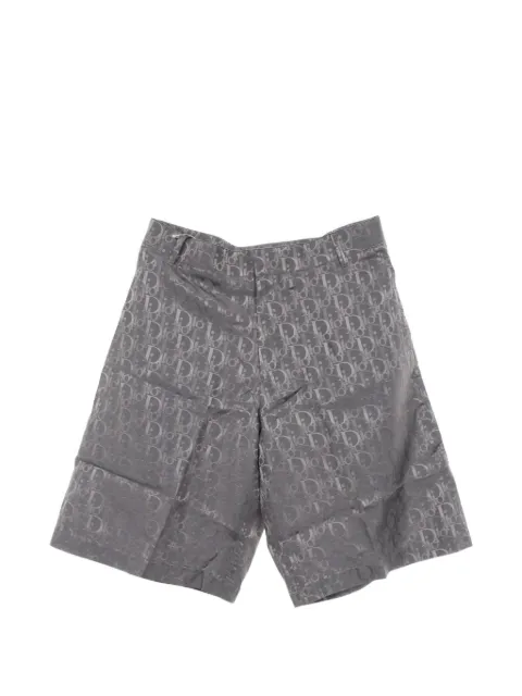 Christian Dior Pre-Owned 2010s Dior Oblique patterned shorts Grey 1092336