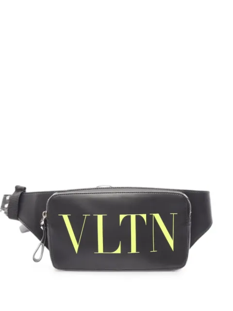 Valentino Garavani Pre-Owned 2010s VLTN logo-detail belt bag Black 1098051