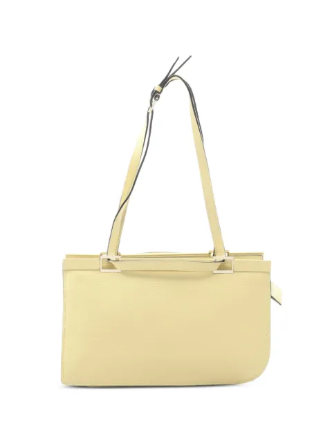 Valextra Vintage 2010s leather shoulder bag Yellow 1098037