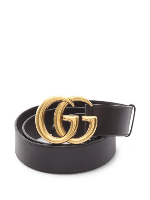 Gucci Pre-Owned 2010s GG Marmont belt Brown 1097765