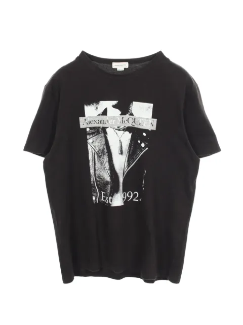 Alexander McQueen Pre-Owned 2000s graphic-print T-shirt Black 1094258