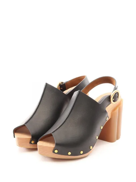 Stella McCartney Pre-Owned 2010s Daisy stud-embellished heeled sandals Black 1097840