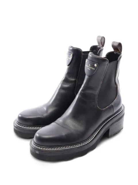 Louis Vuitton Pre-Owned 2021 Bobble Line Monogram ankle boots Black 1097831MA0261