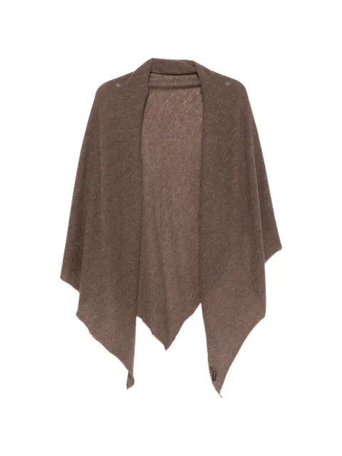 Faliero Sarti fine-knit asymmetric scarf Brown 050269092