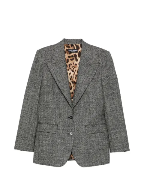 Dolce & Gabbana peak-lapels single-breasted blazer Grey F2JAFTFM2G4