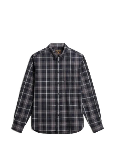 Woolrich checked pure cotton shirt Blue CFWOSI2032MRUT5419